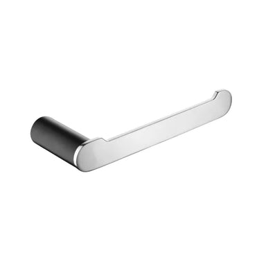 Esperia Matte Black & Chrome  Toilet Roll Holder