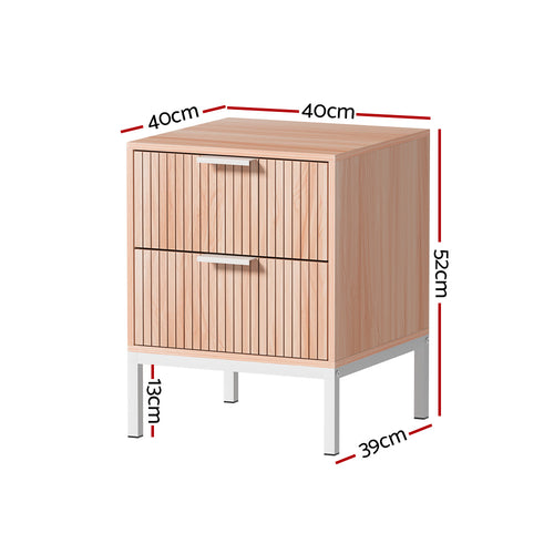 Artiss Bedside Table Drawers - LURA