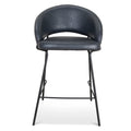 Fabric Bar Stool - Full Black