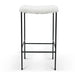 Flossie Bar Stool - White Synthetic Wool