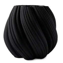 Grace Porcelain Vase - Large Black