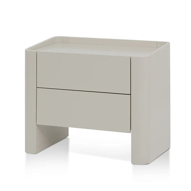 Gray bedside table