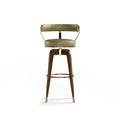 Elegant Faux Leather Mid-Century Modern Counter Height Dining Barstool