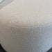 Luxurious Curved Boucle Sofa: Elegant White Upholstery, Modern Design for Living Room