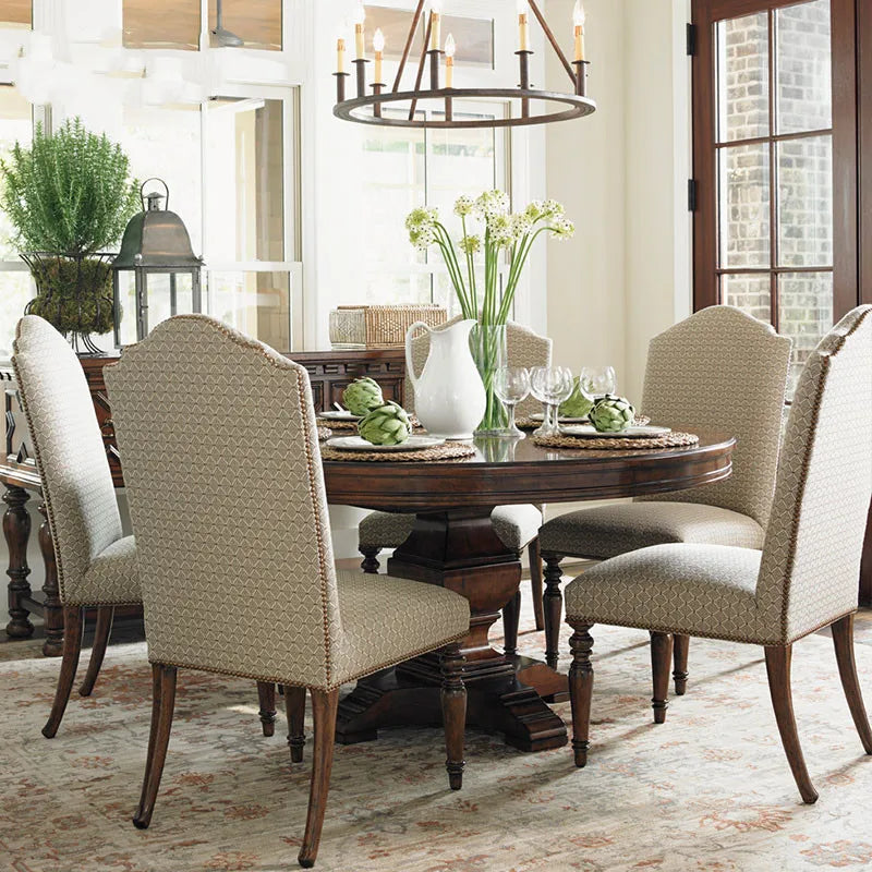 Premium American Solid Wood Dining Furniture Set - Customizable Tables & Chairs