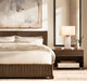 Luxury Modern Wooden Panel Bed Frame: King, Queen, Cal King Sizes