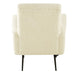 Elegant Ivory Boucle Leisure Chair: Modern Single Couch for Living Room & Hotel