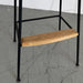 Modern Industrial Oak & Metal Counter Stool - High Bar Chair for Kitchen