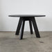 Elegant Modern Round Oak Wood Dining Table for 4 Seaters, Simple Design