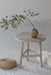 French Chic Minimal Recycled Solid Wood Accent Table - SD Grey White