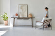 Rustic Recycled White Pine Boat Wood Console Table, Natural Finish, Retro