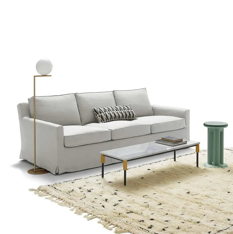 Chic Italian Faux Leather Convertible Sleeper Sofa for Modern Living Rooms