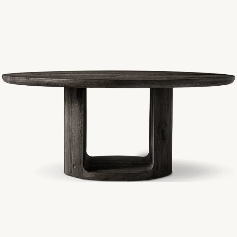 American Style Solid Wood Dining Table - Customizable for Home, Restaurant, Hotel