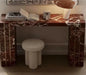 Tostone Elegant French Style Rosso Levanto Natural Marble Console Table for Entryway