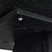 Modern Black Rectangular Dining Table, Oak Wood Top, Durable Industrial Design