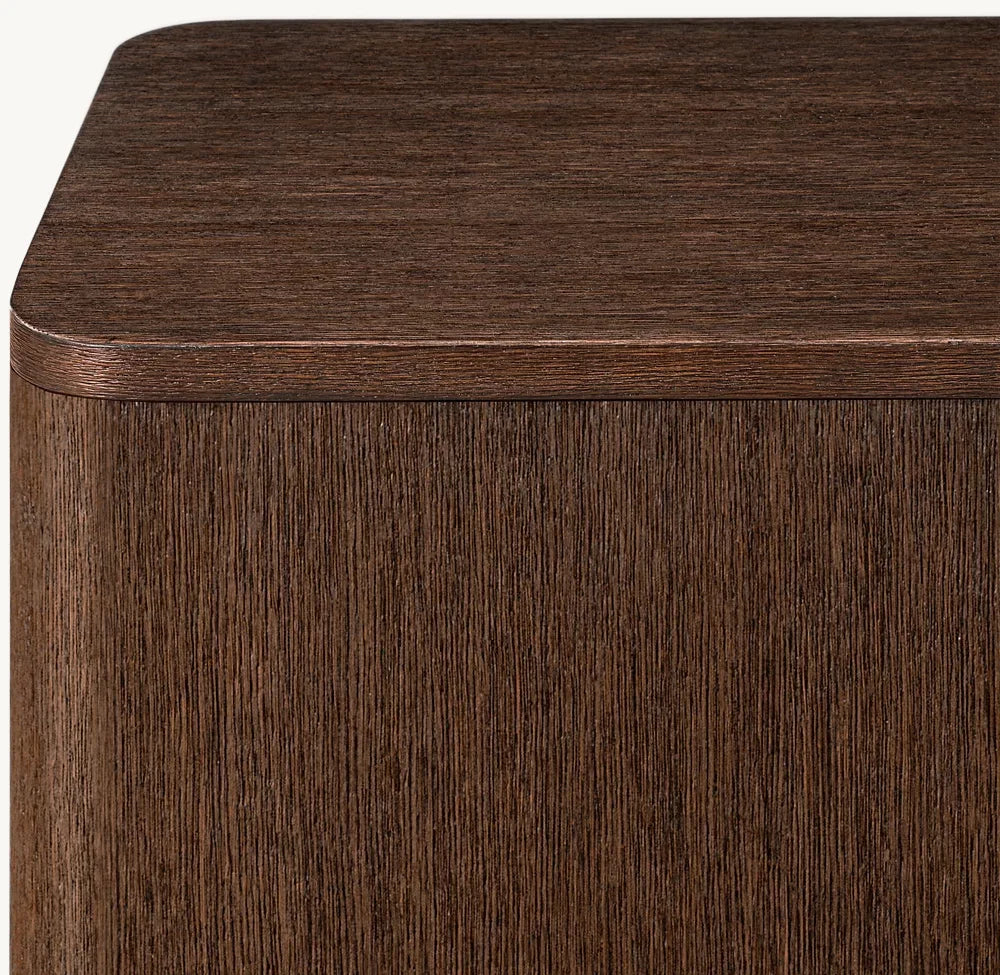 Luxury Solid Oak Living Room Sideboard Cabinet - Handcrafted Natural Wood Storage