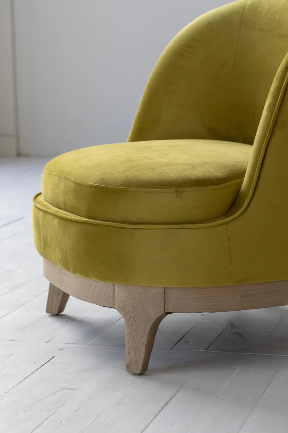 Elegant French Reproduction Oak Fabric Upholstered Accent Armchair for Living Room
