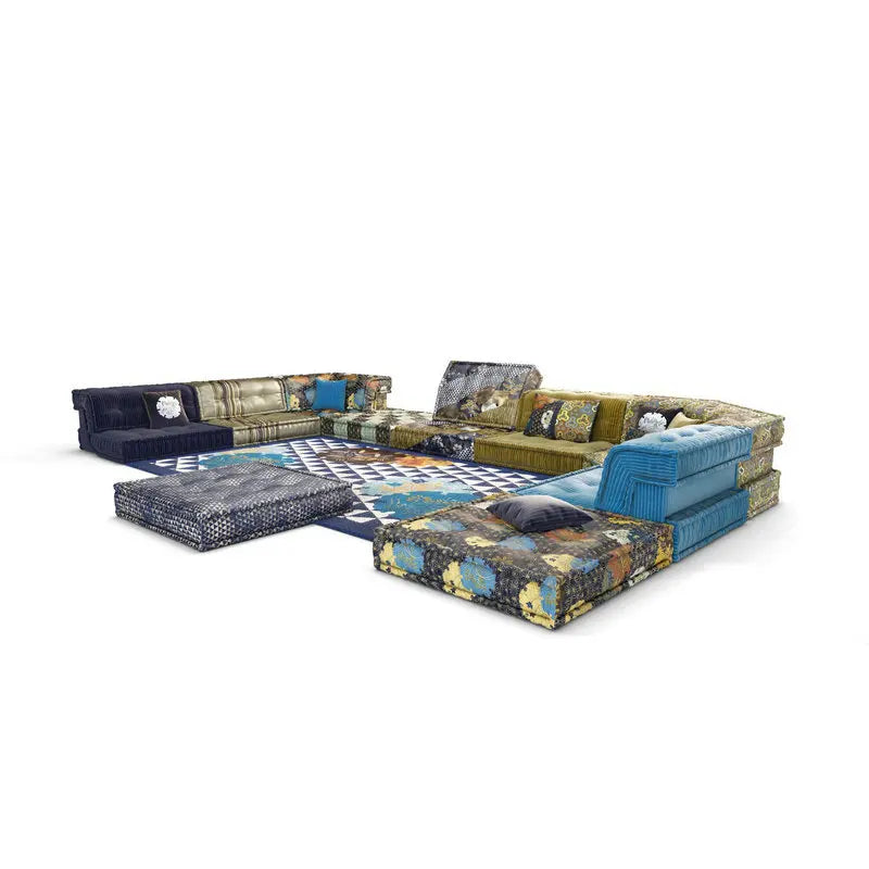 Modern Luxury Modular Velvet Sofa Set for Villa Living