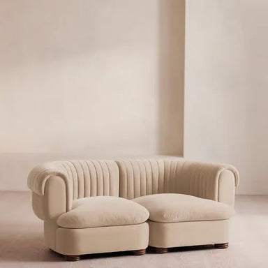 Luxury Velvet Two-Seater Sofa Custom Handcrafted Modern Living Room Furniture