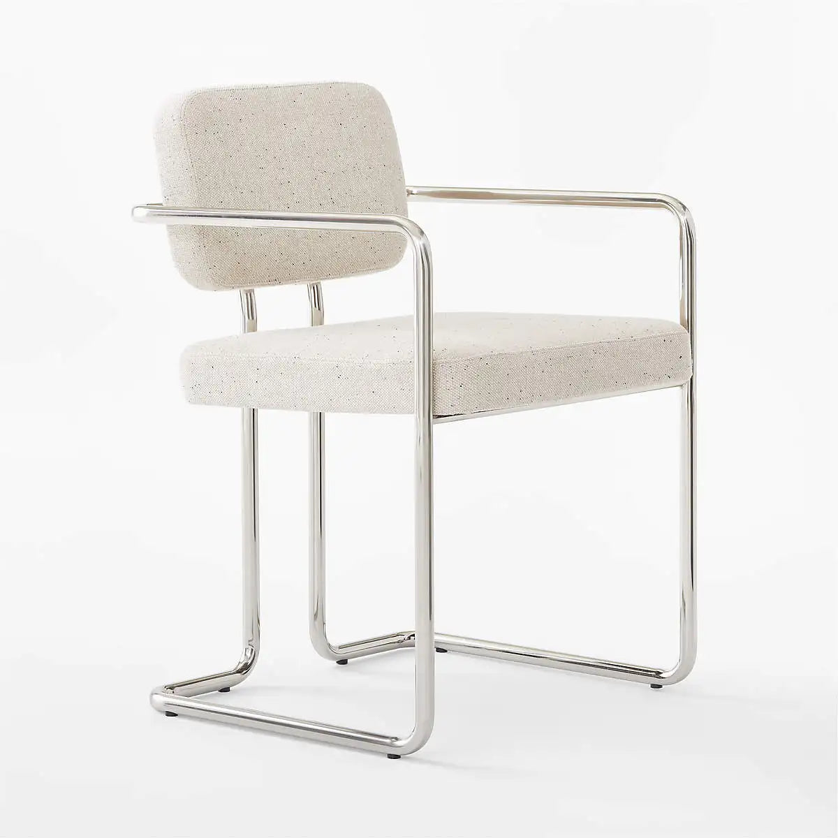 Versatile Modern Linen Dining & Office Chair with Durable Stainless Steel Legs