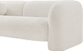 Elegant Boucle Fabric Modern Wooden Sofa – Luxury Carved Living Room Seating