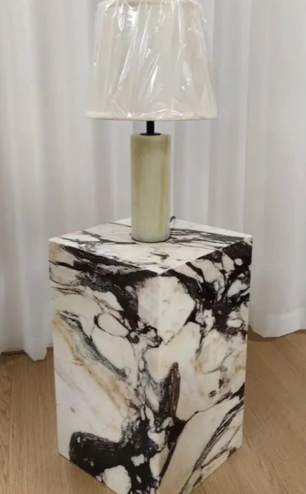 Elegant Calacatta Viola Natural Marble Coffee Table for Modern Living Room Decor
