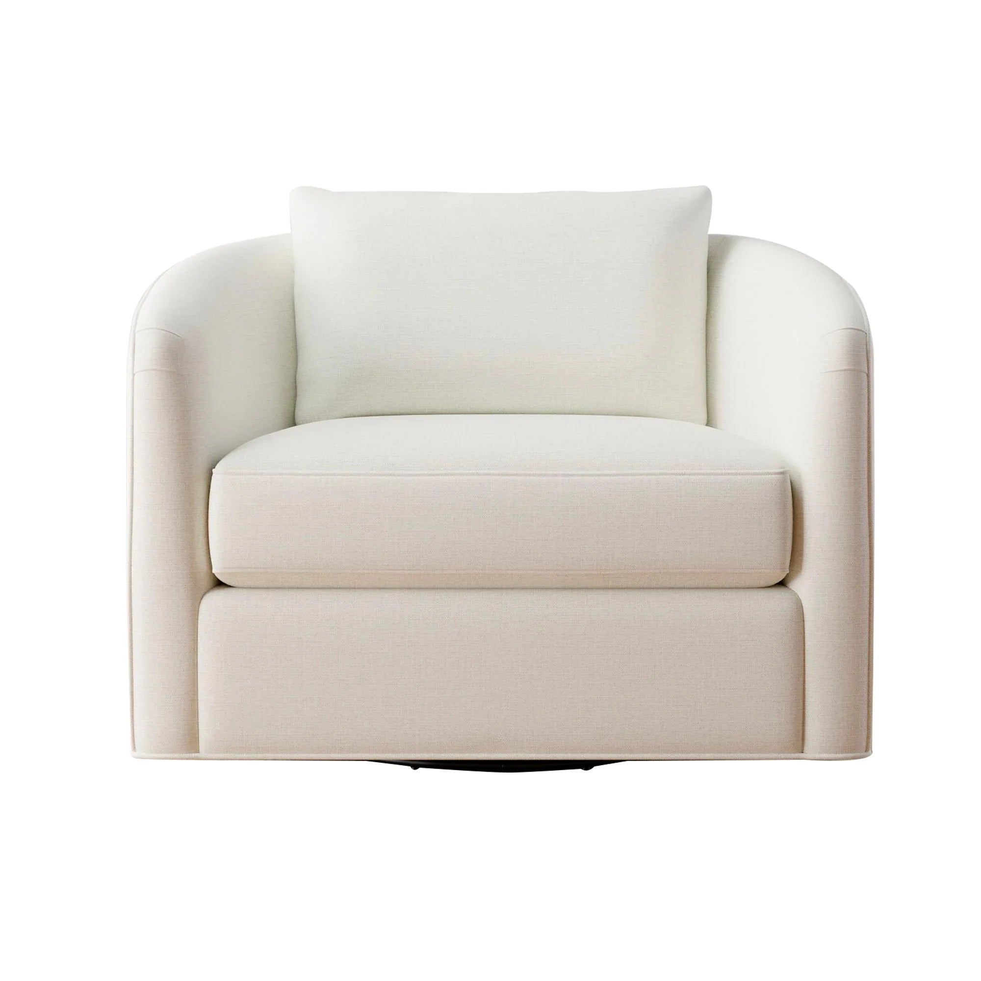 Luxurious Velvet Swivel Armchair: Comfortable Upholstered Modern Living Room Accent