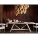 Elegant Solid Oak Wood Boucle Dining Chair with Armrests - Modern Comfort