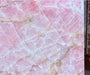 Tostone Elegant Translucent Pink Quartzite Console Table for Chic Home Interiors