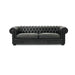Classic Tufted Leather Chesterfield Sofa, Luxury Living Room Couch