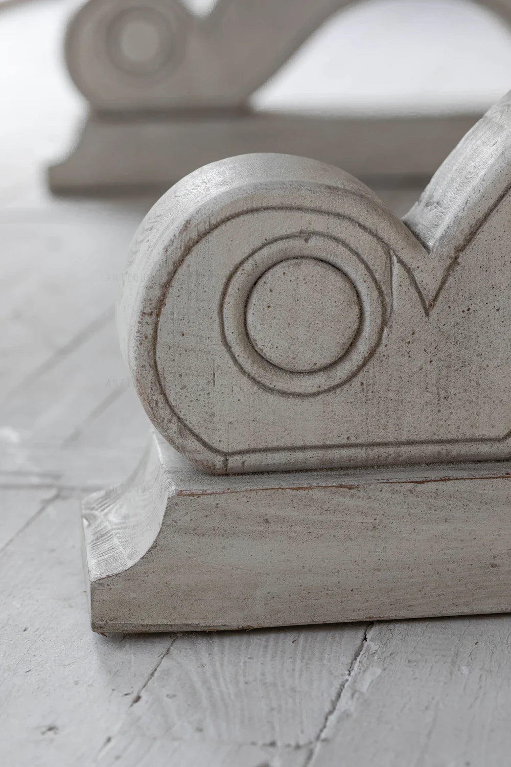 Artisan Reclaimed Solid Wood Modern Dining Table with Sculptured Elements