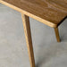 Modern Solid White Oak 8-Seater Dining Table, Durable Family Kitchen Furniture