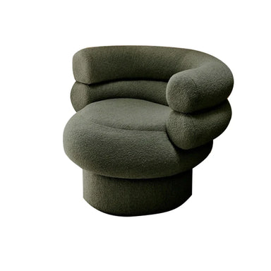 Chic Modern Boucle Accent Chair Cozy Living Room Lounge Furniture