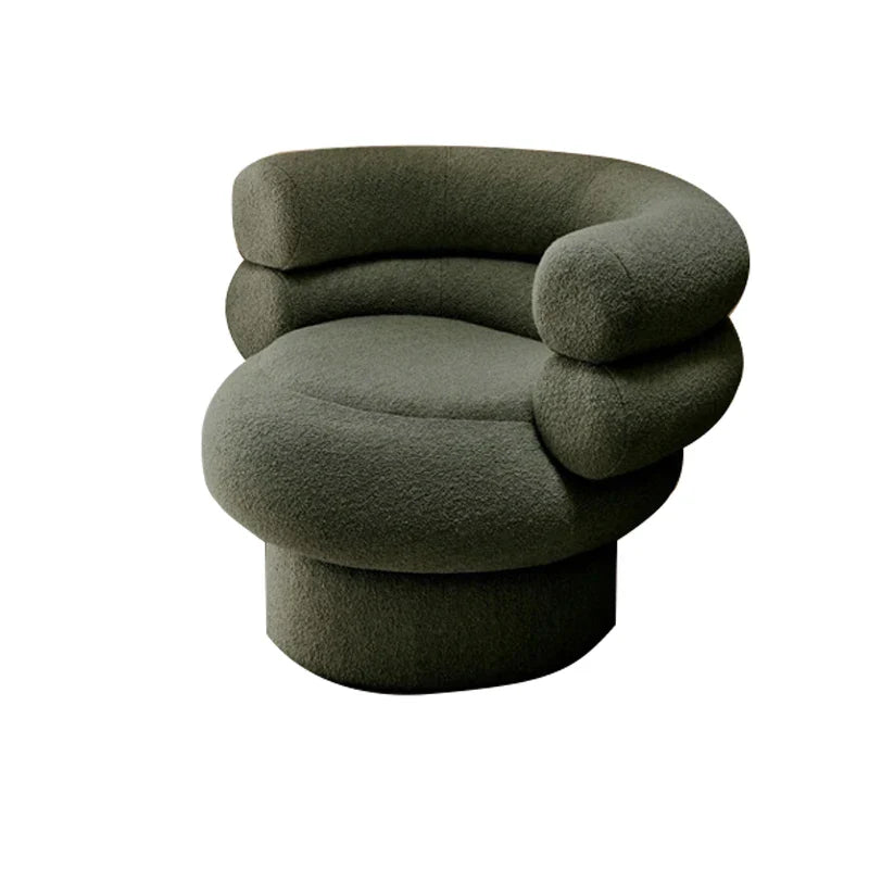 Chic Modern Boucle Accent Chair Cozy Living Room Lounge Furniture