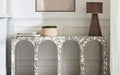 Elegant Hand-Carved Calacatta Viola Marble Console Table for Luxury Living Spaces