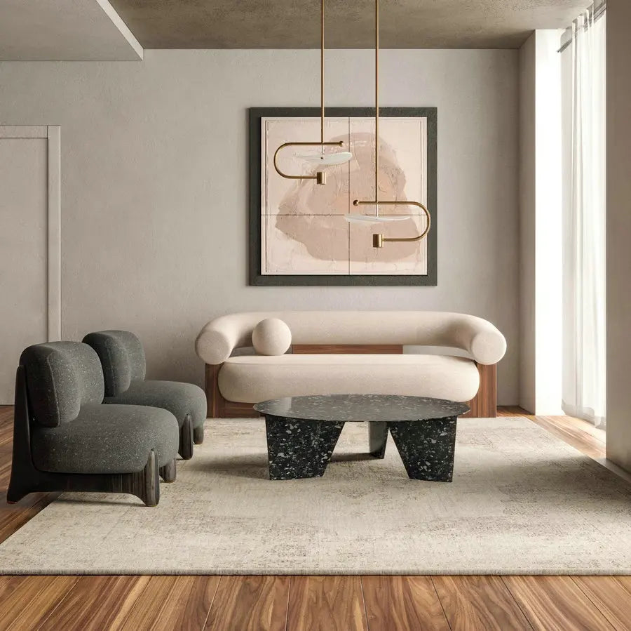 Luxurious Pink Velvet Curved 3-Seater Sofa for Modern Living Spaces