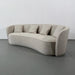 Luxurious 98-inch Modern Curved Boucle Sofa Couch for Living Room