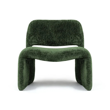 Plush Velvet Boucle Accent Lounge Chair - Modern Solid Wood Design