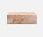 Stunning Pink Rose Natural Marble Rectangle Coffee Table - Waterproof & Durable