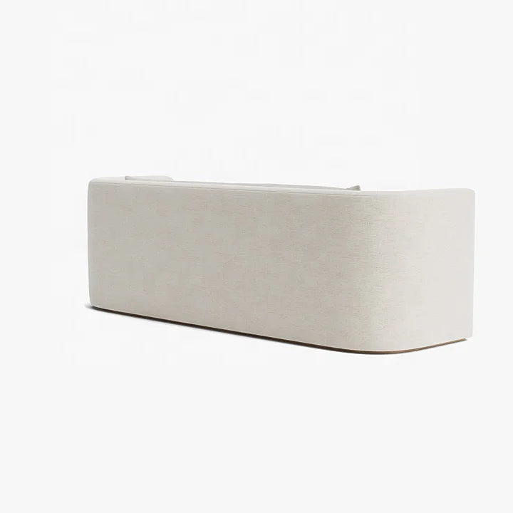 Modern Velvet Curved Sofa: Solid Wood Frame Living Room Couch