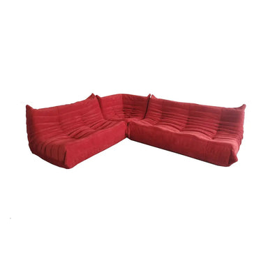 Luxury Modern Velvet Sectional Sofa Set - Modular Italian Fabric Couch
