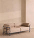 Modern Luxury Fabric Chaise Lounge Sofa with Sturdy Oak Wood Legs
