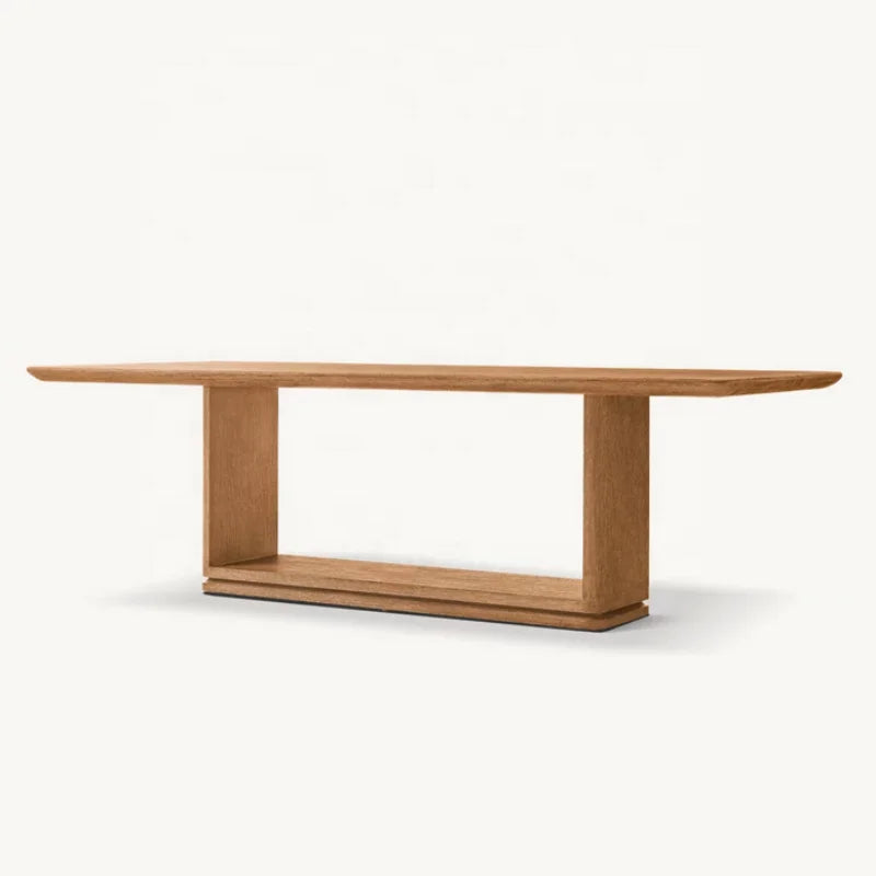 Premium American Solid Wood Dining Table, Customizable for Home & Hotel