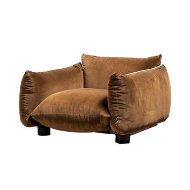 Elegant Italian Modern Velvet Armchair High-End Lounge Chair for Living Room