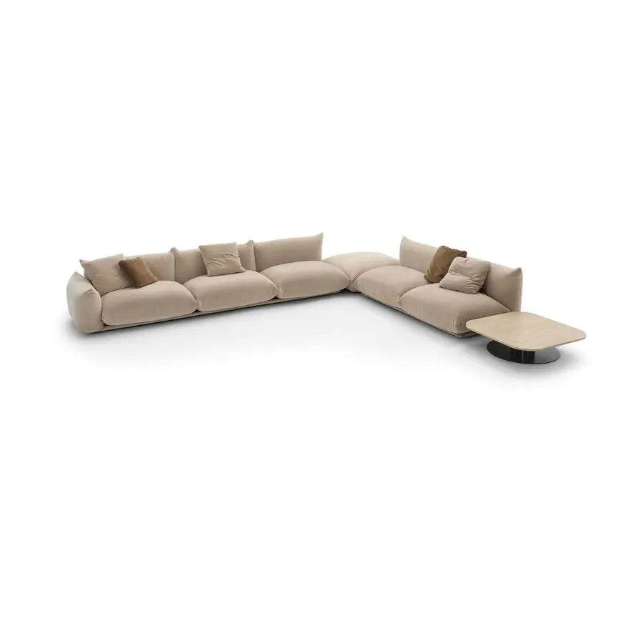 Luxurious Boucle Fabric Modular Sectional Living Room Sofa Set