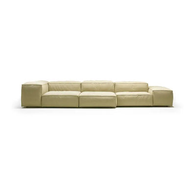 Luxurious Italian Minimalist Modular L-Shaped Sectional Sofa with Sleeper Function