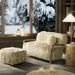 Nordic Vintage Sheepskin Loveseat Sofa, Solid Wood L-Shape Accent Couch