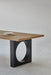 Elegant French Country Oak Plywood Dining Table | Modern Nordic Design, Foldable