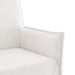 Elegant White Linen Slipcover Dining Armchair Modern Classic Wood Frame Comfort