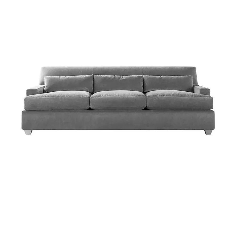 Elegant L-Shaped Velvet Sectional Sofa with Chic Fringes, Plush Comfort Couch